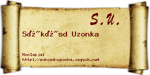 Sükösd Uzonka névjegykártya